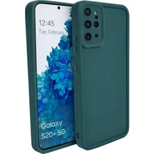 Fenza Samsung Galaxy S20 Plus ve S20 Pro Uyumlu Yeşil Renkli Mat Silikon Telefon Kılıfı