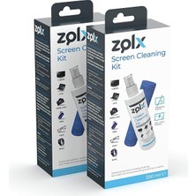 Ekran Temizleme Seti 250ML + Temizleme Bezi * 2 Adet Lcd, Led, Ekran, Laptop, Tablet, Bilgisayar, Televizyon, Cep Telefonu, Gözlük, Kamera, Koruyucu ve Parlatıcı Doğal Temizleme
