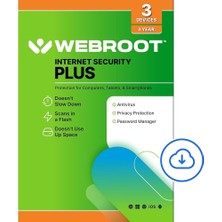 Webroot Internet Security Plus 2027 - 3 Cihaz 2 Yıl Dijital Kod (Pc/mac/android/ios)