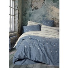 Decostyle Klein Nakışlı Çift Kişilik Nev Takımı Ceria Lacivert