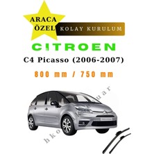 Hk Oto Aksesuar Citroen C4 Picasso (2006-2007) Araca Özel Silecek Ön Iki