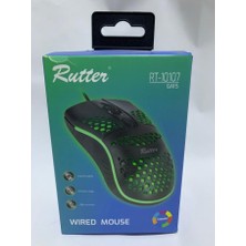 Abnturk Kablolu Rgb Işıklı Oyuncu Mouse Siyah Renkli Mouse Fare