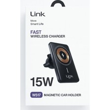 Karma Shop Link W517 Fast Wireless Charger, Araç Içi Kablosuz Şarj Cihazı - Model: W517