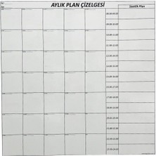 Delixa ® Aylık Planlayıcı Manyetik Stickerıtakvim Çizelgesi 100 * 110 cm