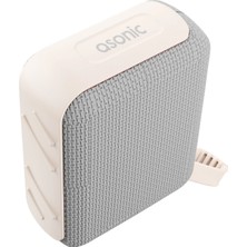 Pileli Store Asonıc As-03 Bej 5W Bt/usb/tf/tws 1200MAH Batarya Bluetooth V5.3 Kablosuz Taşınabilir SPEAKER(1923)