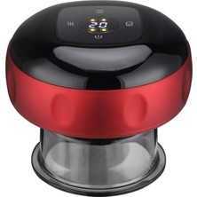 Delixa Şarjlı Kupa Çekme Vakum Masaj Aleti Selülit Giderici Hacamat Cihazı Isıtıcılı