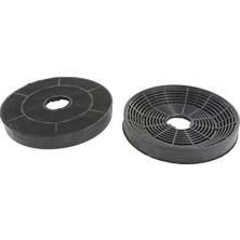 Filtre Bosch Davlumbaz Çap 15,5 cm Karbon Filtre Seti - 2 Adet (Karbon)
