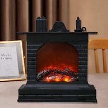 Delixa Dekoratif Işıklı Şömine (Usbli)