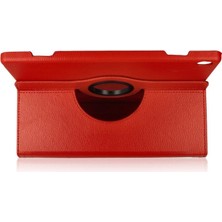 Bucuks M10 X505F Kılıf 360 Tablet Deri Kılıf - Kırmızı