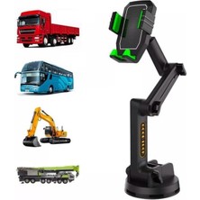 D001 Ağır Vasıta Araçlar Için Araç Tutucu Kamyon Tır Otobüs Ekskavatör Gibi Büyük Araçlar Için Büyük Boy ve Büyük Vakumlu Ergonomik Tasarım Aplus Kalite Memnuniyet Garantili Araç Telefon Tutucu