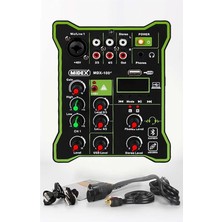 MDX-100 Stüdyo Kayıt Için Ses Kartlı Mixer +48V Phantom Power ile Stüdyo Mikser