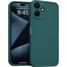 Fenza Samsung Galaxy A06 Uyumlu Yeşil Renkli Mat Silikon Telefon Kılıfı