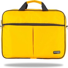 WTX308 Wtxpro Serisi 15.6 Inch Uyumlu Su Geçirmez Kumaş Macbook, Laptop, Notebook El Çantası- Sarı