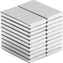 Magneteksan Güçlü Neodyum Blok Mıknatıs - 30X10X2 mm (10'lu)