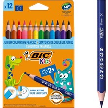 Kids Evolution Üçgen Jumbo Kuru Boya Kalemi, 12'li Kutu, 2 Yaş ve Üzeri Çocuklar Için Ideal, Kıymık Oluşturmaz, Çiğnemeye Karşı Dayanıklı