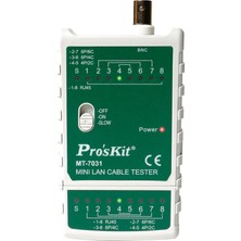 Pro's Kit Ten, Proskit MT-7031 Network Kablo Test Cihazı RJ45 RJ11 Bnc Lan Tester