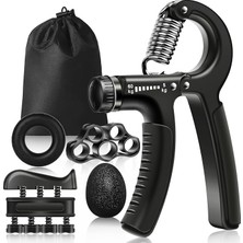 5 Parça Set Kavrama Güçlendirici, 5-60 kg Ayarlanabilir El Kavrama Güçlendirici, Monitörlü, Parmak Sedyesi, Stres Giderici Kavrama Topu, Sporcular ve Müzisyenler Için