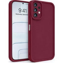 Fenza Samsung Galaxy A23 4g ve A23 5g Uyumlu Bordo Renkli Mat Silikon Telefon Kılıfı