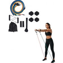 Pileli Store 11 Parça Çok Fonksiyonlu Kapı Arkası Egzersiz Bandı Ev Tipi Spor Seti