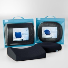 Delixa Fom 'uykumu Kaliteli Aldım' Full Ortopedik - Araba - Sandalye Yastık Seti, Bel Oturma Simidi Minderi