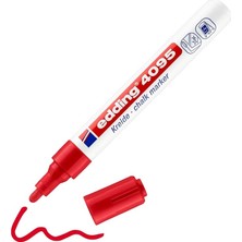 4095 Tebeşir Kalemi - Kırmızı - 1 Tebeşir Kalemi - 2-3 mm Yuvarlak Uçlu