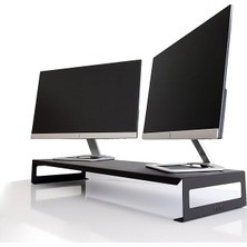 Dual Monitör Standı – Ikili Monitör Standı – Monitör Yükseltici – Metal – Siyah – SMS4BL