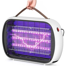 Sinek Öldürücü - Ultra Güçlü Sinek, Haşere ve Böcek Öldürücü, 360 Derece Etki Alanı, Uv Işıklı Yüksek Voltajlı Sinek Öldürücü Lamba, Ev Bahçe Için Elektrikli Asılabilir Sivrisinek Kovucu