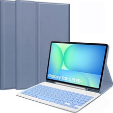 Samsung Galaxy Tab S10 Fe+ Plus 13.1 Inç 2025 Model (SM-X620/X626) Ile Uyumlu Bluetooth Türkçe Q Klavyeli Kılıfı (Tablet Değildir) (Levender)