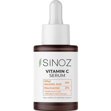 Ton Eşitleyici Aydınlatıcı Vitamin C%4 Niacinamide%2 Yüz Serumu 30 ml Tüm Ciltler Için