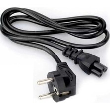 (1270) 1.5 Metre Pc Mönitör Fişi 3x0,75 mm 3 Pin Yonca 220V 10A Adaptör Laptop Yazıcı Power Güç Kablosu ile Uyumlu
