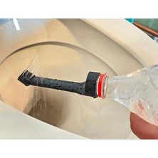 Taşınabilir Tuvalet Duşu Taharet Musluğu Portatif Bidet 1 Litre ve Üzeri Pet Şişeler Için (Siyah)
