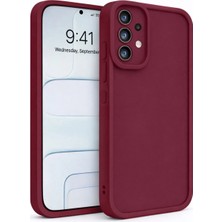 Fenza Samsung Galaxy A73 5g Uyumlu Bordo Renkli Mat Silikon Telefon Kılıfı