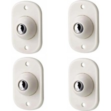 Pratik Bilyeli Eşya Kaydırma Aparatı, 4'lü Set Mini Yapışkanlı Tekerler, 360 Derece Dönebilen Küçük Bilyeli Tekerlekler