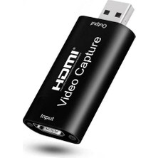 USB 2.0 HDMI Video Capture Video Kayıt Ekran Aktarma Adaptörü - Siyah AL2623