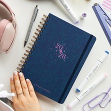 Delixa 2026 Spiralli Günlük Ajanda 12 Aylık Çift Sert Kapak - Dubletta