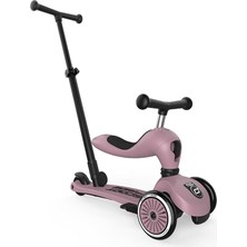 & Ride Highwaykick 1 Push And Go Kickboard Oturaklı Çocuk Scooter'ı, 2'si 1 Arada Direksiyonlu Denge Bisikleti, 1 2 Yaşından Itibaren, Yüksekliği Ayarlanabilir, Aletsiz