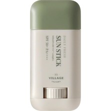 Village 11 Factory Vegan Güneş Koruyucu Daily Fresh Sun Stick 50+ Pa++++ 10 ml Krem Özellikli