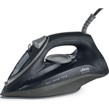 Steam Tech 2400 2400 W Buharlı Ütü, Maksimum 120 G ve 0-30 G/dk. Sürekli Buhar Püskürtme, Seramik Taban, Kireç Önleyici Ikili Sistem, Damlama Önleyici, Siyah, Amazon’a Özel