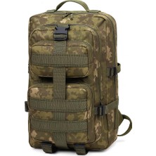 Delixa 65 Lt Tsk Kamuflaj Kamp Sırt Çantası,molle Sistemli, Suya Dayanıklı, Çok Gözlü, , Kamp, Avcılık, Gün