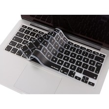 MacBook Türkçe Q Klavye Koruyucu Silikon – MacBook Air 13 A1369 A1466 & Pro A1278 A1425 A1502 A1286 A1398 Uyumlu – Ultra Ince Siyah
