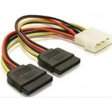 4929 Ikili Çift Sata Power HDD 4 Pin Güç Kablosu