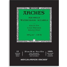 Arches Suluboya Defteri, 23 x 31CM, 12 Sayfa, 300GR
