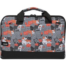 13'' - 13.3'' Taban Korumalı, Omuz Askılı Desenli Macbook Air-Pro Laptop Çantası (Catlantis)