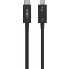 Active Thunderbolt 4 Kablo (2m 6.6ft), 100W Güç Dağıtımı Pd Etkinleştirilmiş USB Tip C Bağlantısı, USB 4 Uyumlu ve Daha Fazlasıyla Uyumlu, Siyah