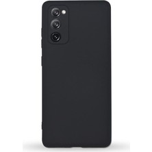 Iletişim Samsung Galaxy S20 Fe ile Uyumlu Kapak Kamera Korumalı Içi Kadife Lansman Silikon Kılıf - Siyah