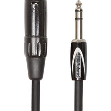 Black-Serisi Simetrik Bağlantı Kablosu – 6,3-Mm-Trs-Jak (Erkek) Xlr (Erkek), Uzunluk: 1 M – Rcc-3-Trxm