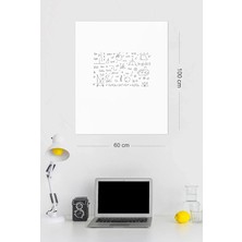 Tanıtım Beyaz, 2 Adet Yapışkansız Tutunan, Statik, Inovatif, Pratik Yazı Tahtası, Elektrostatik Kağıt (Centimeters, 60 cm x 100 Cm)