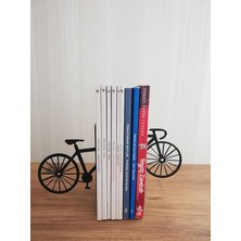 Dekoratif Bisiklet Desenli Metal Kitap Tutucu 2’li Paket MK13S