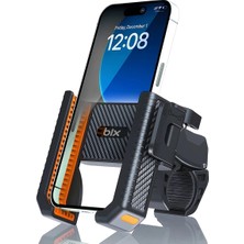 Nemere Gidon Bağlantılı Bisiklet Motosiklet Için Esnek Abs 4-7.8″ Inç Telefon Tutucu 360° Dönebilen Tasarım