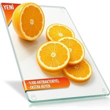 Cam Kesme Tahtası ve Sunum Tablası Natural Saydam 20 x 30 cm